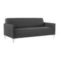 STYLE 3-Seater K/D Sofa Black Pu