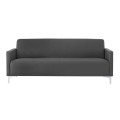 STYLE 3-Seater K/D Sofa Black Pu