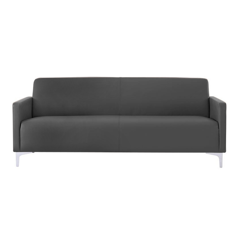 STYLE 3-Seater K/D Sofa Black Pu
