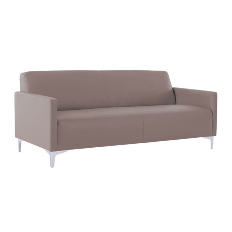 STYLE 3-Seater K/D Sofa Sand-Grey Pu
