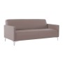 STYLE 3-Seater K/D Sofa Sand-Grey Pu