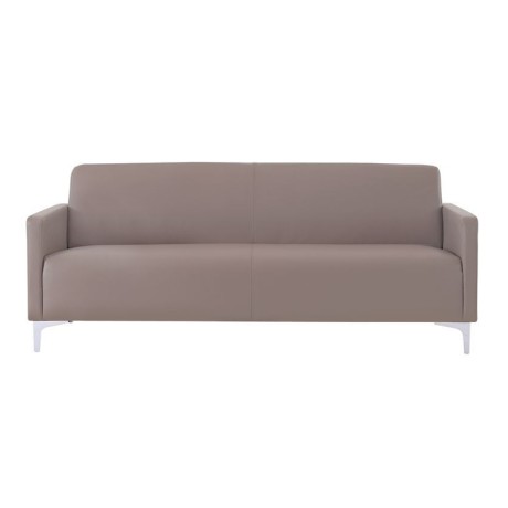 STYLE 3-Seater K/D Sofa Sand-Grey Pu