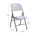 Capri Megapap catering - conference chair, foldable, ice white color, 45x50x88cm.
