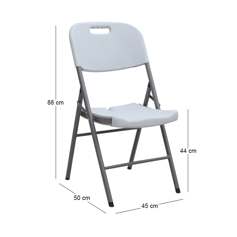 Capri Megapap catering - conference chair, foldable, ice white color, 45x50x88cm.