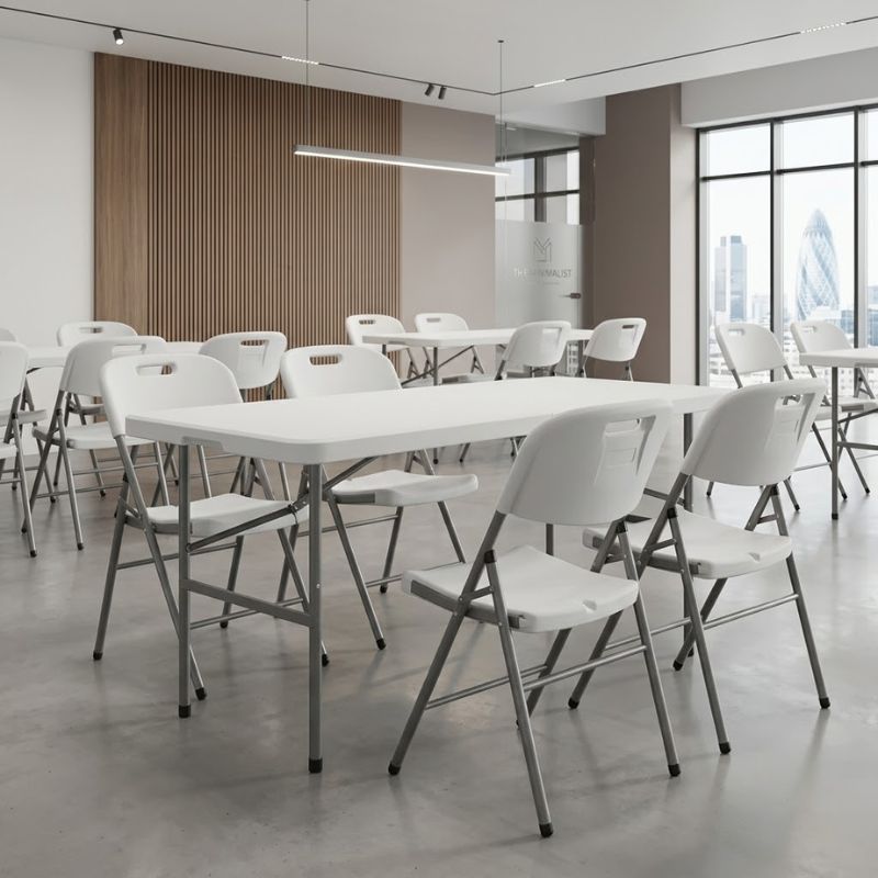 Capri Megapap catering - conference chair, foldable, ice white color, 45x50x88cm.