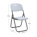 Capri Megapap catering - conference chair, foldable, ice white color, 45x50x88cm.