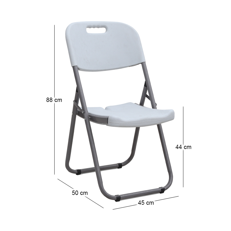 Capri Megapap catering - conference chair, foldable, ice white color, 45x50x88cm.