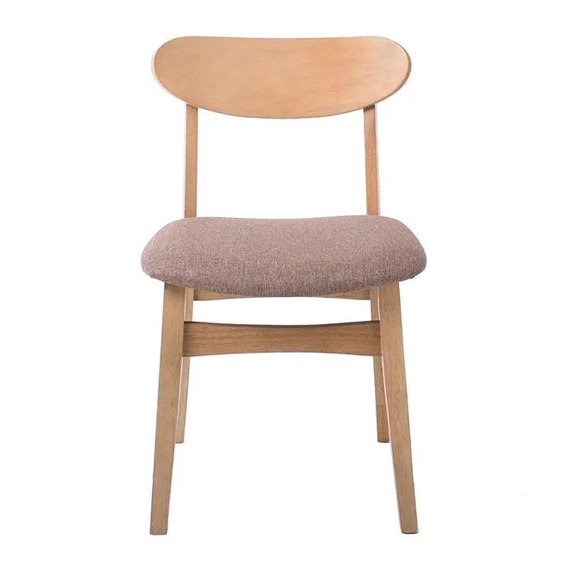 DOM Chair Smoke Beech (Fabric Brown)