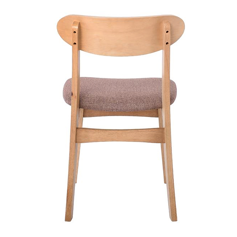 DOM Chair Smoke Beech (Fabric Brown)
