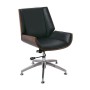 BF9860V Visitor Armchair Walnut/Pu Black