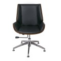 BF9860V Visitor Armchair Walnut/Pu Black