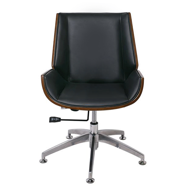 BF9860V Visitor Armchair Walnut/Pu Black