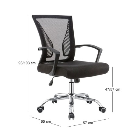 BF2120 Office Armchair Black Mesh