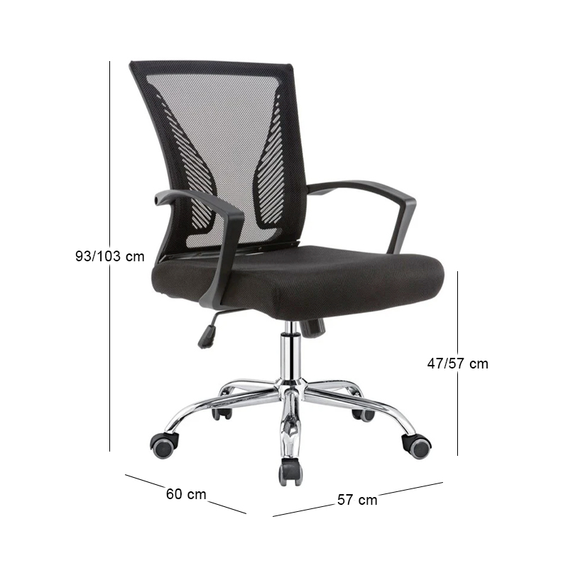 BF2120 Office Armchair Black Mesh