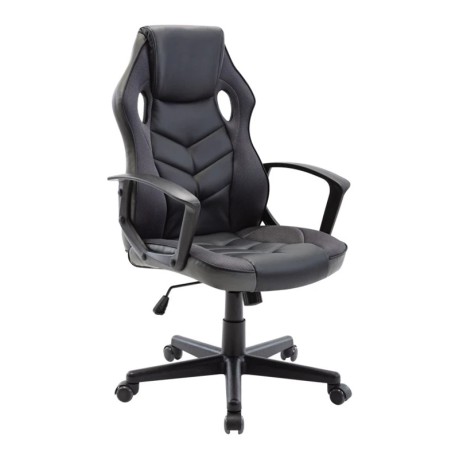 Καρέκλα Gaming BF7700 τεχνόδερμα - ύφασμα mesh χρώμα μαύρο - γκρι 62x59x105/117εκ.