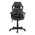 Καρέκλα Gaming τεχνόδερμα Pu ύφασμα Mesh χρώμα μαύρο / γκρι 62x59x105/117εκ.