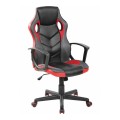 BF7700 Bucket Manager Armchair Mesh&Pu Black/Red