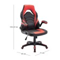 BF7800 Bucket Manager Armchair Pu Black/Red