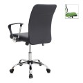 Avelon Megapap office chair with PU leather in black color 60x56x94/103cm.
