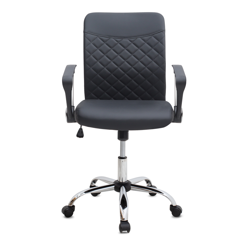 Avelon Megapap office chair with PU leather in black color 60x56x94/103cm.