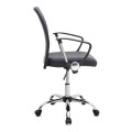 Avelon Megapap office chair with PU leather in black color 60x56x94/103cm.