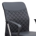 Avelon Megapap office chair with PU leather in black color 60x56x94/103cm.