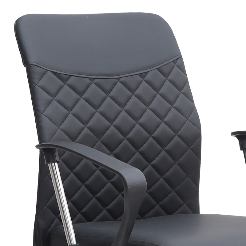 Avelon Megapap office chair with PU leather in black color 60x56x94/103cm.