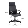 BF1250 Manager Armchair Black Pu