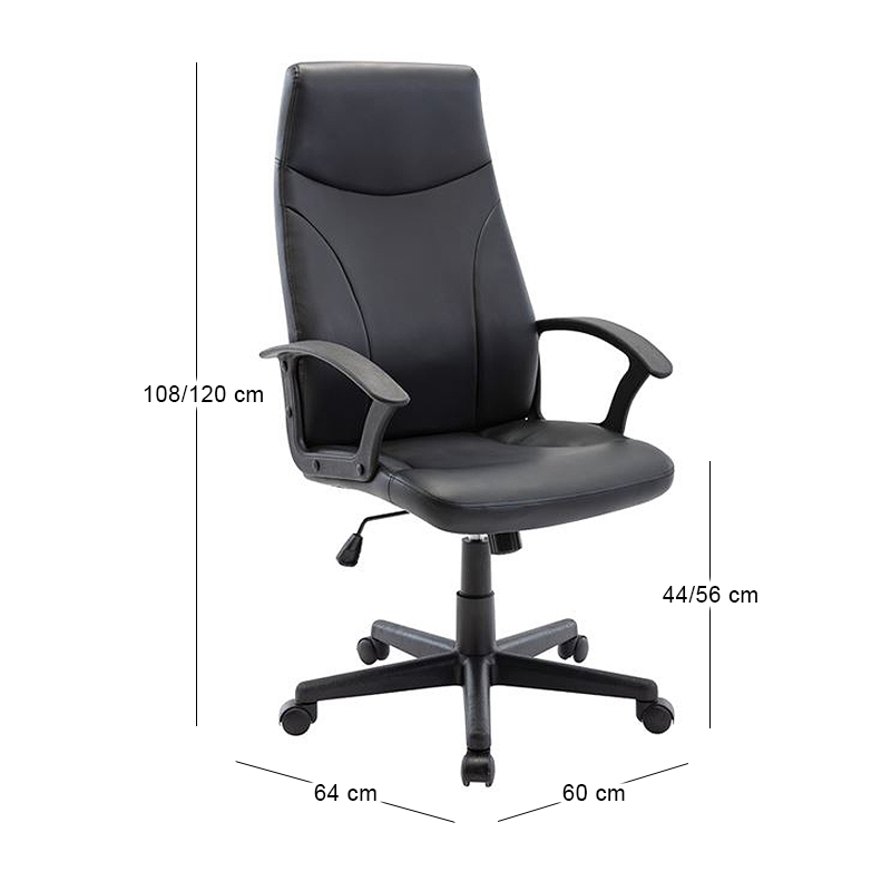 BF1250 Manager Armchair Black Pu