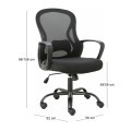 BF2011 Office Armchair Black Mesh (PP black)