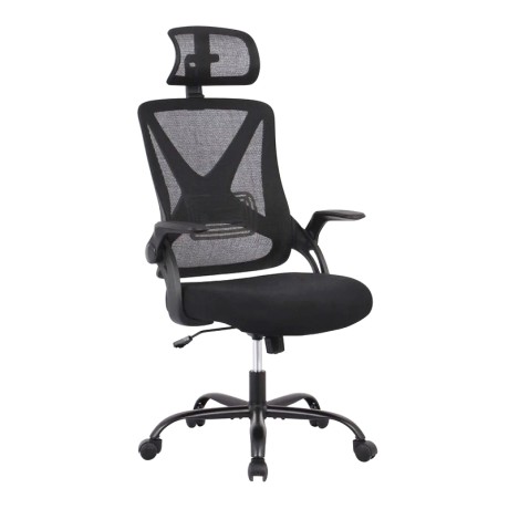 Καρέκλα γραφείου BF2040 ύφασμα mesh χρώμα μαύρο 63x65x113/122εκ.