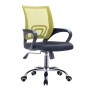 BF2101-F (with relax) Office Chair Chrome/Light Green-Black Mesh (1pc)