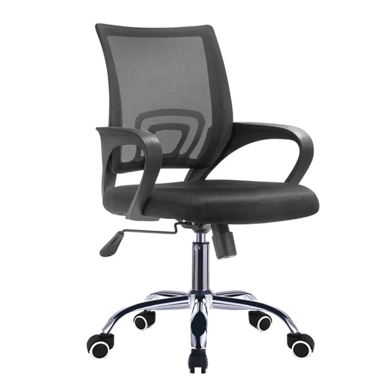 BF2101-F (with relax) Office Armchair Chrome/Black Mesh (1pc)