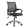 BF2101-F (with relax) Office Armchair Chrome/Black Mesh (1pc)