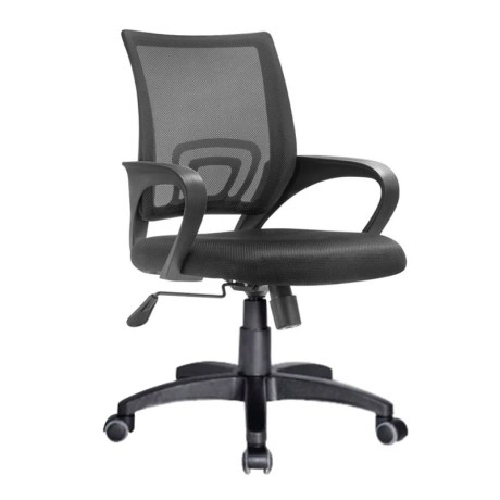 Καρέκλα γραφείου BF2101 Pro ύφασμα Mesh - τεχνόδερμα χρώμα μαύρο 57x56x84-94εκ.
