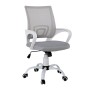BF2101-S (with relax) Office Chair White Steel Base/Grey Mesh