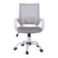 BF2101-S (with relax) Office Chair White Steel Base/Grey Mesh