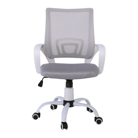 BF2101-S (with relax) Office Chair White Steel Base/Grey Mesh