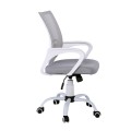 BF2101-S (with relax) Office Chair White Steel Base/Grey Mesh