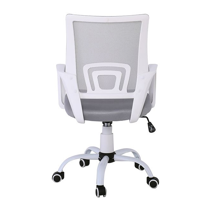 BF2101-S (with relax) Office Chair White Steel Base/Grey Mesh