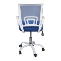 BF2101-SW (with relax) Office Chair White/Mesh Blue