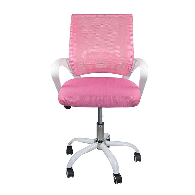 BF2101-SW (with relax) Office Chair White/Mesh Pink