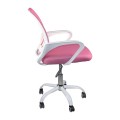 BF2101-SW (with relax) Office Chair White/Mesh Pink