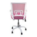 BF2101-SW (with relax) Office Chair White/Mesh Pink