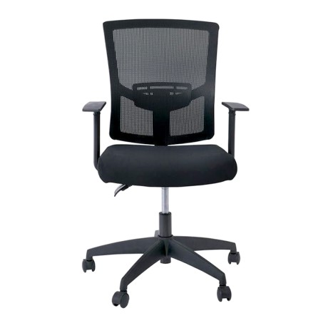 Office armchair by Mesh fabric in black color 61x58x91/101cm.