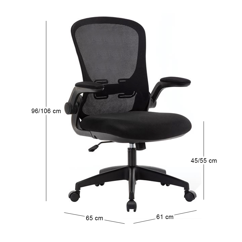 BF2920 Office Armchair Black Mesh
