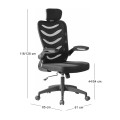 BF2940 Manager Armchair Black Mesh/Fabric
