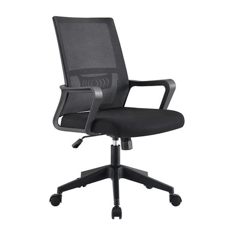 Καρέκλα γραφείου BF2965 ύφασμα mesh χρώμα μαύρο 63x58x97/107εκ.