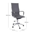 BF3300 Manager Armchair Dark Grey Pu