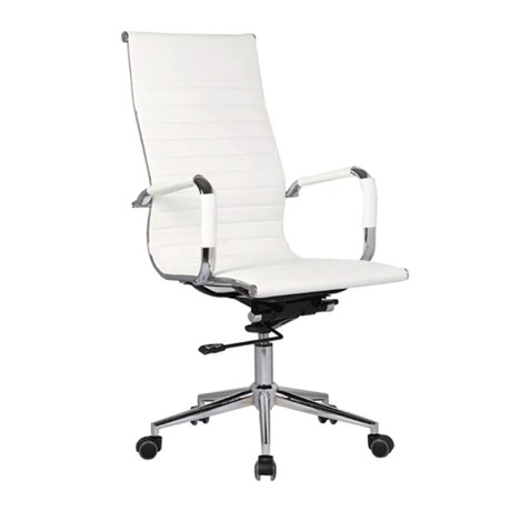 BF3300 Manager Armchair White Pu